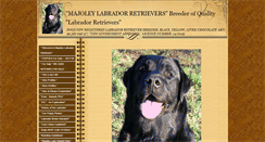 Desktop Screenshot of majoleylabradorretrievers.com