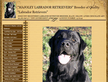 Tablet Screenshot of majoleylabradorretrievers.com